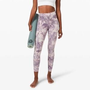 Lululemon Align Pant 25" Diamond Die Pink Bliss Graphite Purple Dye Leggings 8